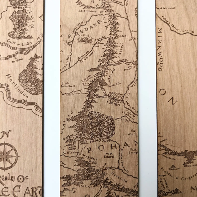 Lord of the Rings Tree of Gondor Set of 3 Glossy Laminated Bookmarks 